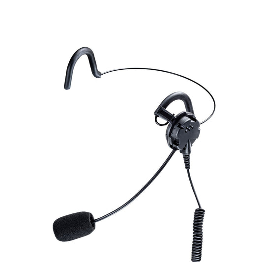 L-H Leichtes Nackenbügel-Headset, IP54, 1 Hörer, Schwanenhalsmikro, Spiralkabel, Nexus