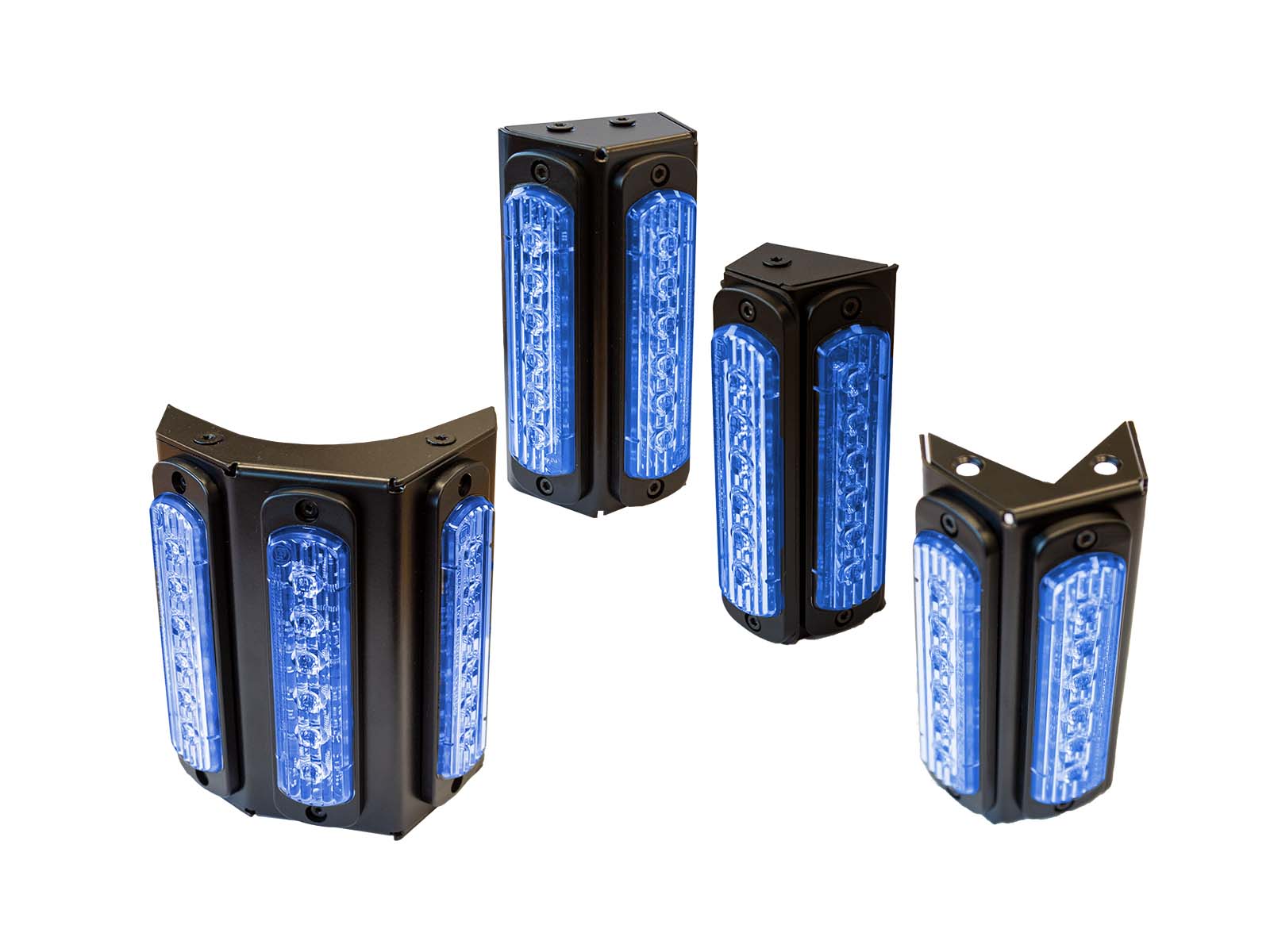 Blitzleuchte Blaues LED-Kofferset, 9 verschiedene Programme