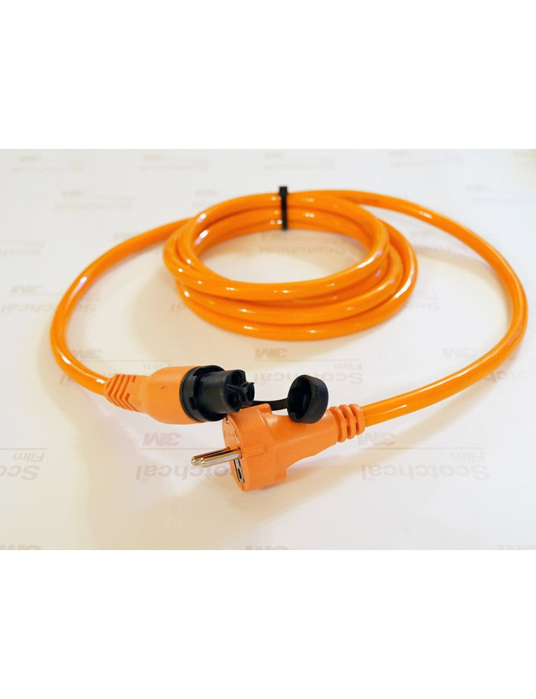 Anschlusskabel, 230V (für MiniPlug) 2,5mm² orange Einspeisung –